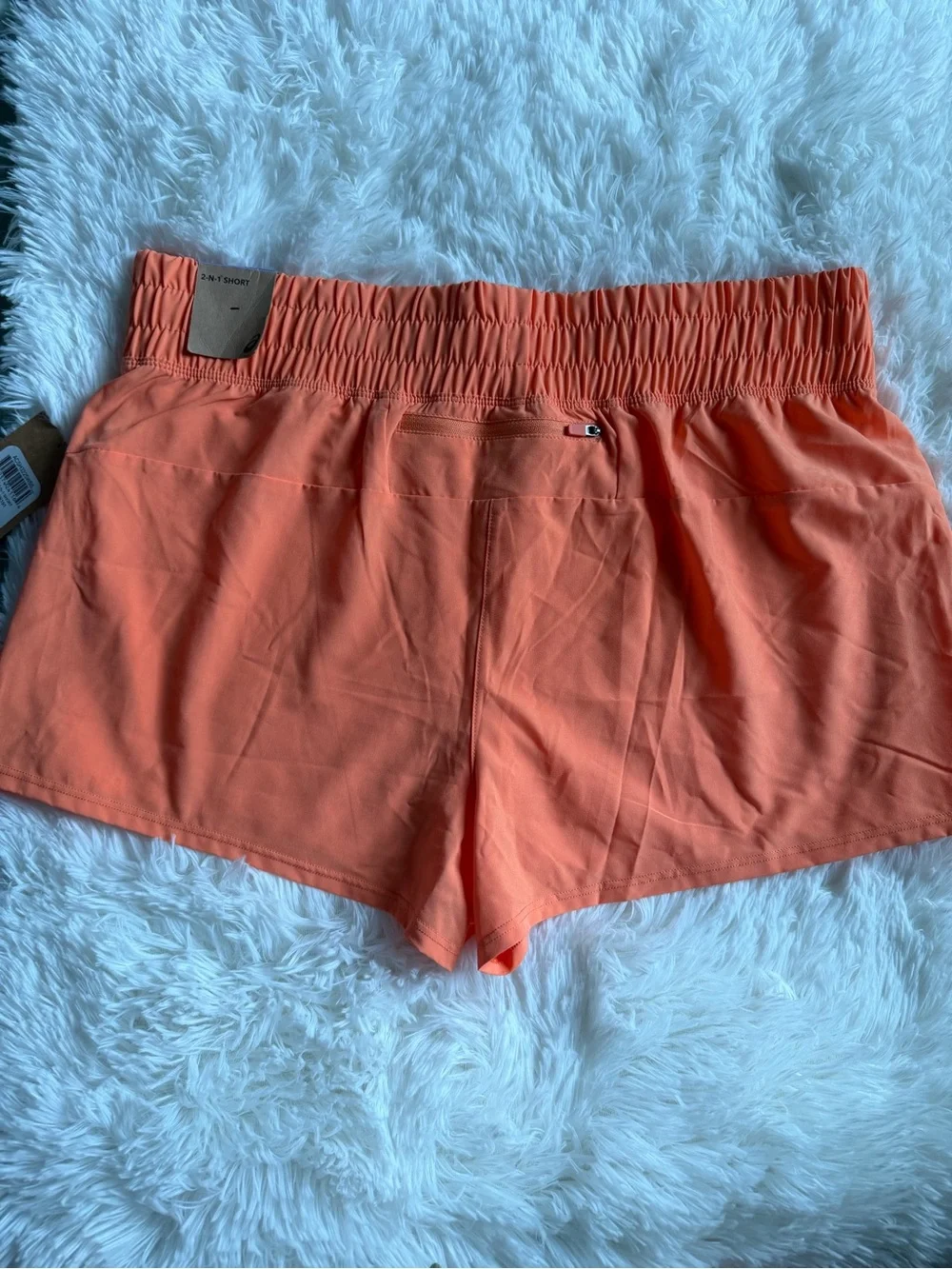 ASICS Women’s XL Peach Coral Lined Running Shorts NWT Athletic Activewear